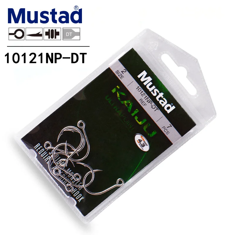 Mustad 10121NP-DT Corrosion resistance and high strength Deep Sea Catch big fish with high carbon steel hooks