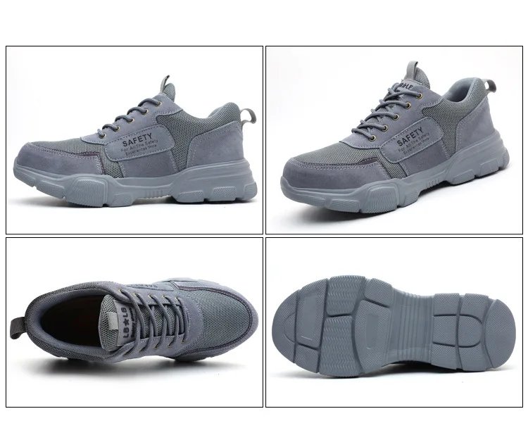 Anti-Slippery Women Men Boots Climbing Outdoor Hiking Work Industrial Construction Steel Toe Safety Shoes