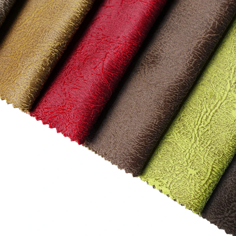China supplier 100% polyester velvet embossed affordable upholstery fabric