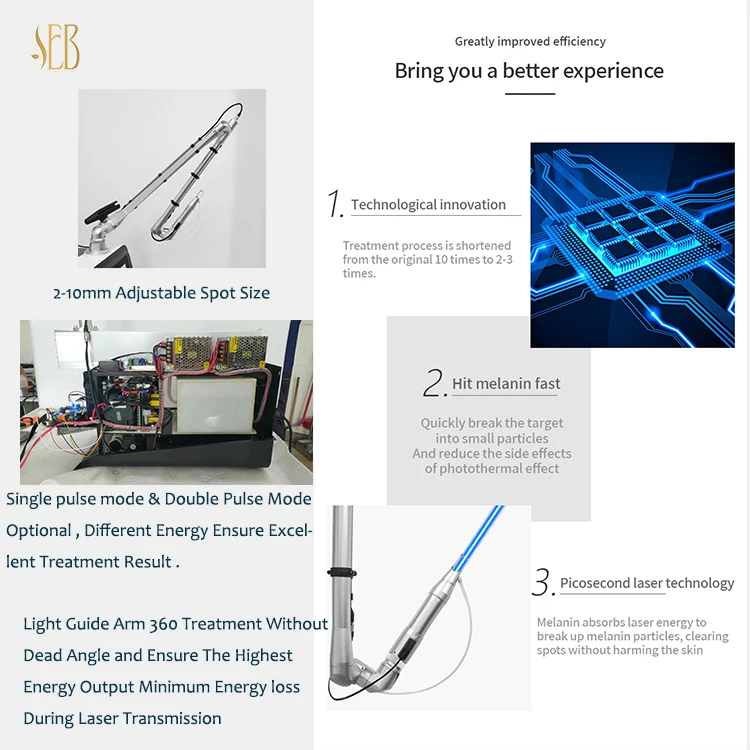 portable hollywood peel tattoo and carbon peeling machine