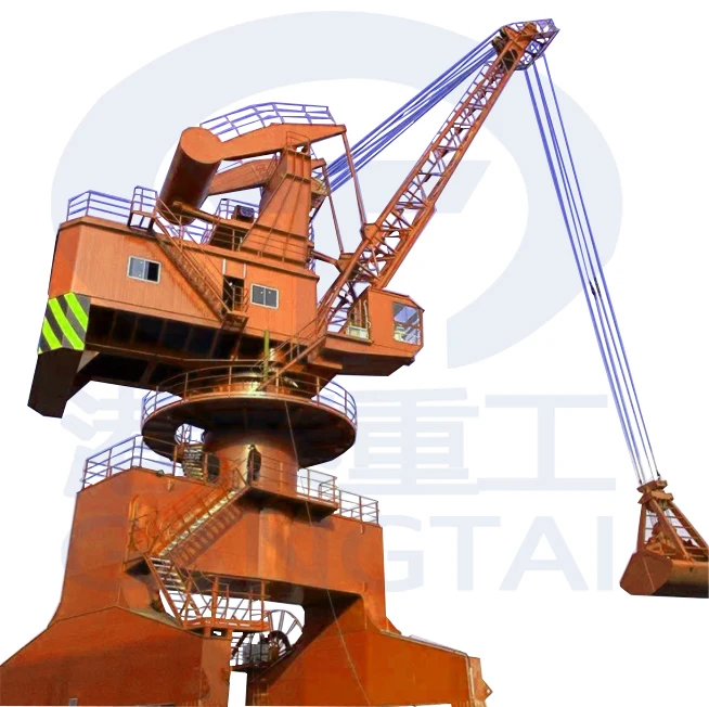 Outdoor Loading And Unloading 100 Ton Luffing Single arm Mobile Portal Crane