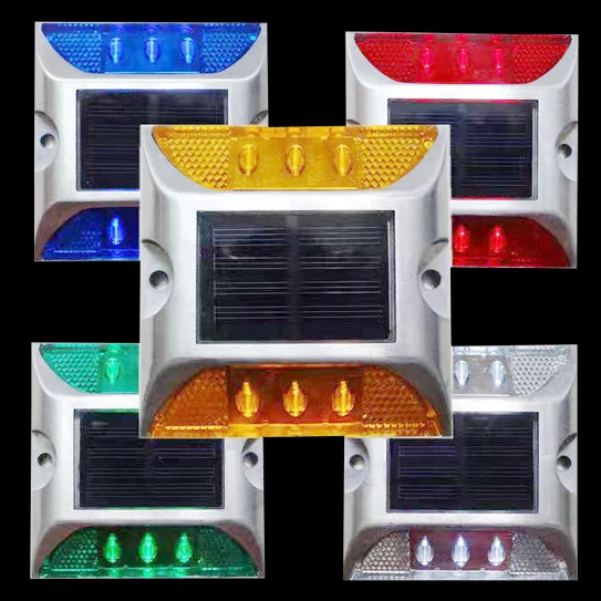 Airports Heavy Duty Ip68 Waterproof Epoxy Filling High Efficient Solar Led Dock Light Road Stud