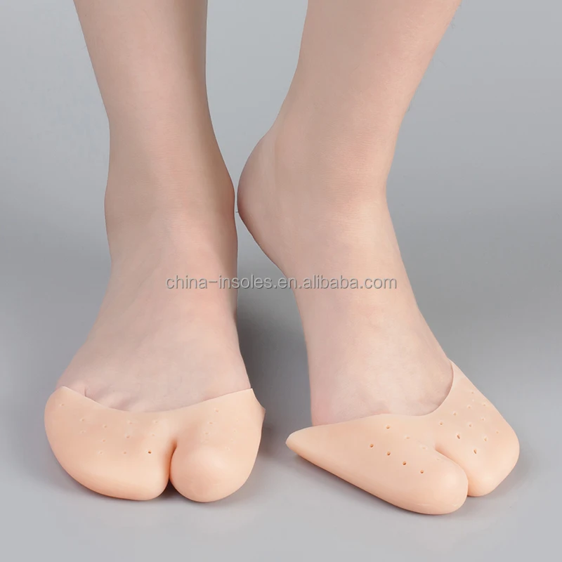 Custom silicone gel soft ballet toe protector spacers covers ballet toe pads for pointe shoes
