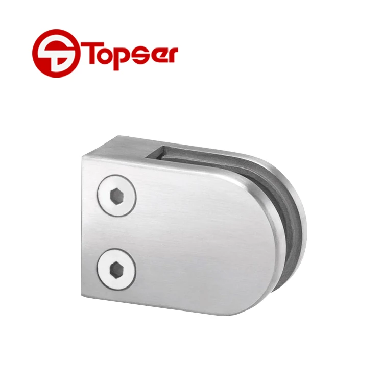 Stainless Steel 304/316 Polished Chrome Solid D Type Railing Glass Clamp