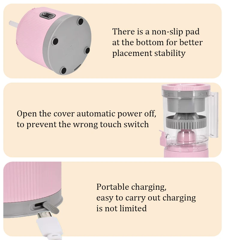 Multifunctional bladeless safe pure juice extrusion machine Low noise juice machine