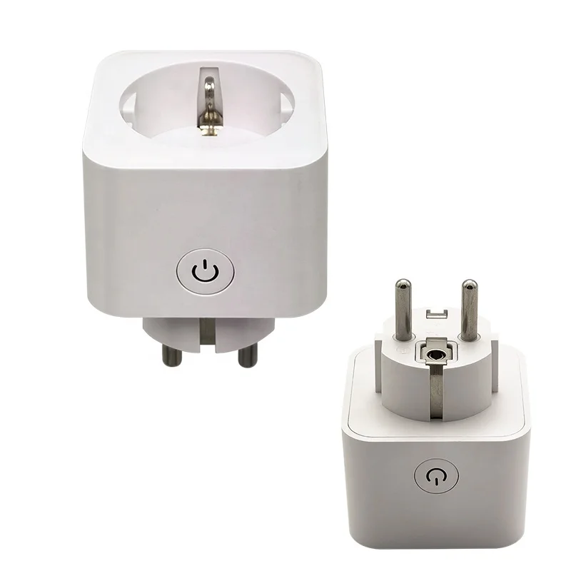 ЕС Wi-Fi интеллектуального разъема с Alexa и Google Голосовое управление приложение Smart Life удаленное управление с помощью приложения Франция Тип умный разъем питания