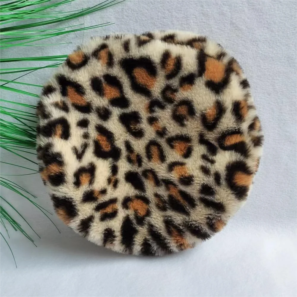 high quality fashion Comfortable leopard beret homme chic Ladies go out in winter