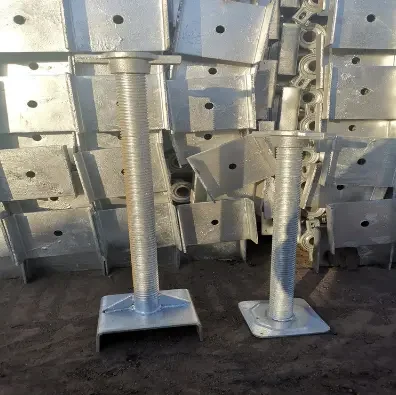 China Supplier Galvanized Jack Base Adjustable Screw Jack Base U- head / Square plate