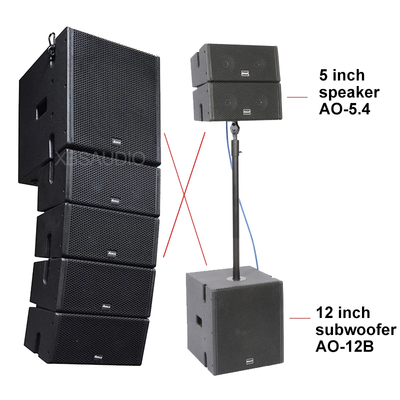 Sinbosen professional audio speakers sound system 12 inch subwoofer Active line array amplifier