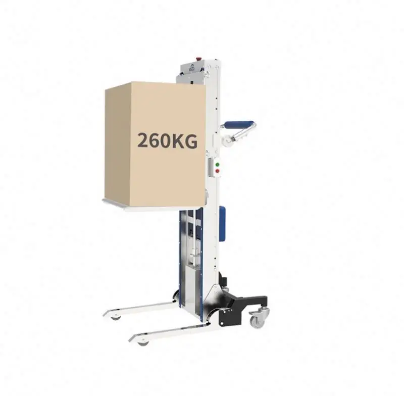 Most economic price manual full electric small semi walk mini hand truck smart lifter hand pallet lift trolley stacker cart