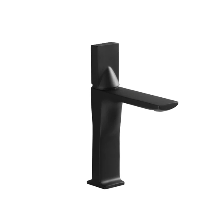 
High-end technology manufacturing black bathroom sink taps sanitary wares mixer basin water tap 