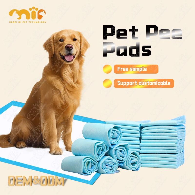 Wholesale Custom Basics Disposable Biodegradable Charcoal Leak-Proof Quick-Dry Pets Mat Training Pee Pads Dogs Puppy Dog Pet Pad