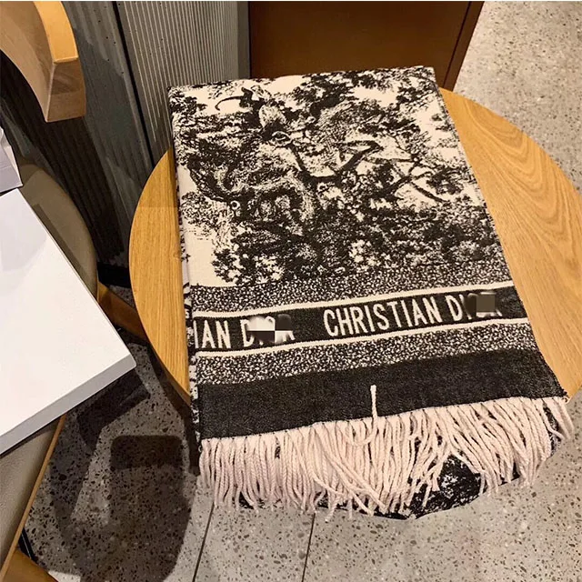 Женские Дизайнерские шарфы с надписью, теплые шарфы, модные роскошные Дизайнерские шарфы