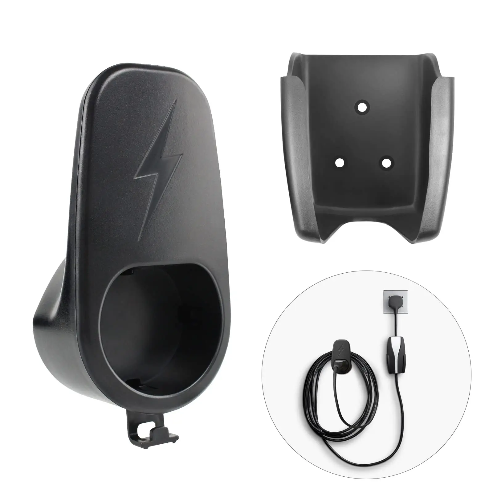 EVs Motors Wall Mount Connector Cable Organizer Bracket Charging Holder Type 1 2 EV Charger Plug Holder