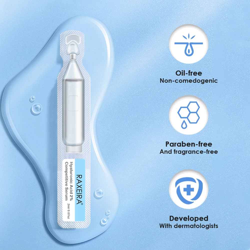 Private Label Skin Care Serum Wholesale Hyaluronic Acid Disposable Ampoule Serum Repair Antioxidant Whitening Face Ampoule Serum