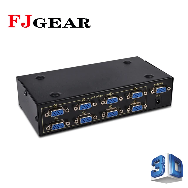 FJ-3508 Video Splitter & Converter 1 Input with 8 Output RGB Bandwidth 350MHz Resolution up to 1920*1440