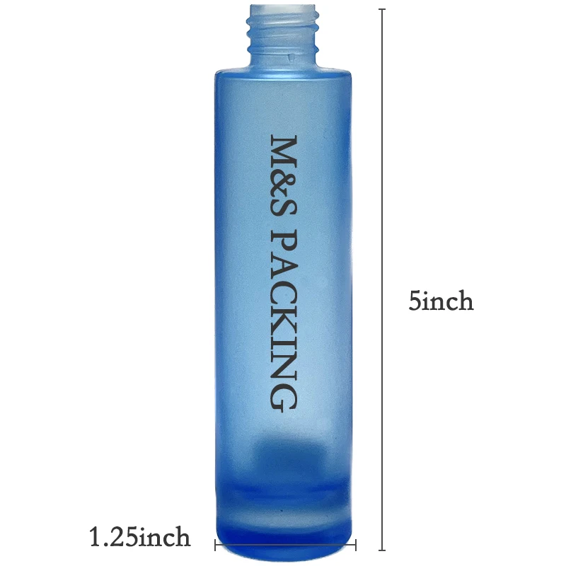 Custom Empty Thin Tall Style Glass Bottle for Cosmetics Skincare Packing