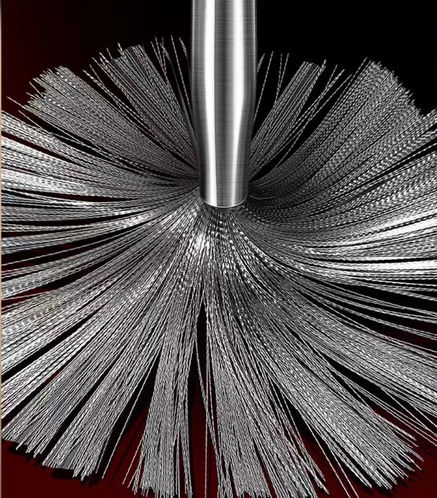 Stainless steel kitchen accessories washing scrub brush Pot pan Brush with Handle