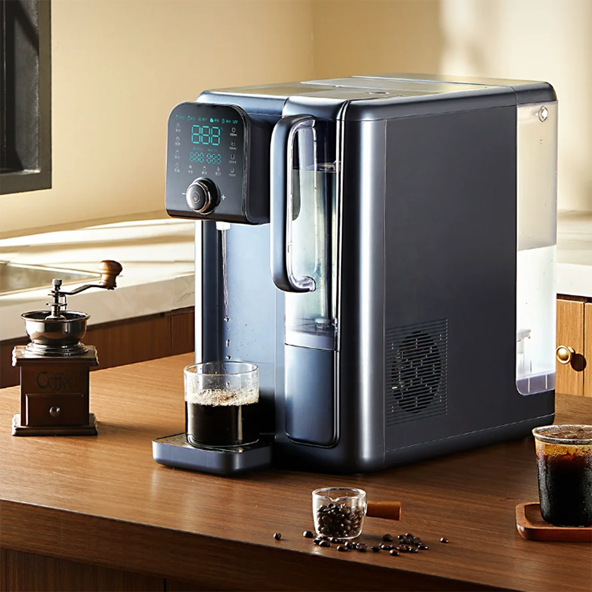 Electric Countertop RO System Water Purifier Plastic Desktop Dispenser RO System Instant Cold and Hot Water Dispenser CB CE EMC