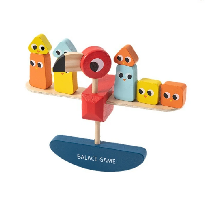Wooden Bird Balance Stack Height Game Creative Thinking Interesting Stacking Blance Game