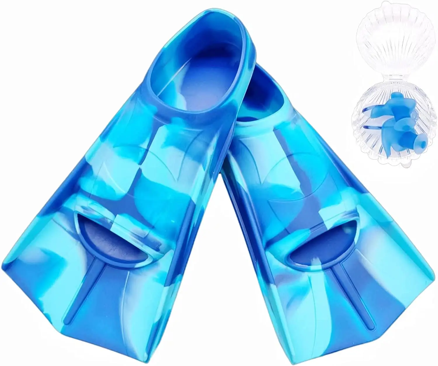 Factory Price Wholesale Custom Short Swim Flipper Full Foot pocket Snorkeling Fins Diving Flippers Swimming Equipment