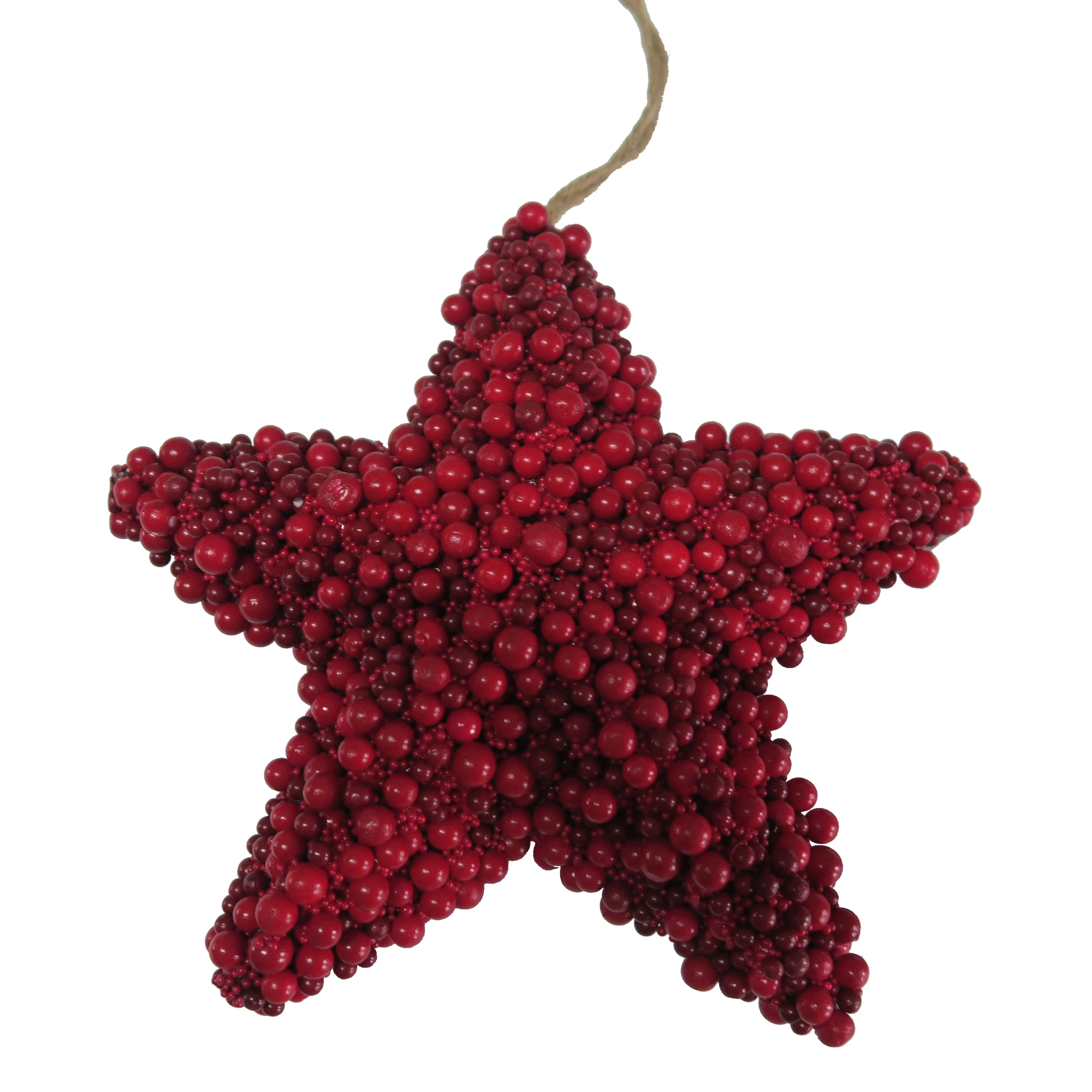 Christmas ball  house decoration star shape red berry ball artificial berry ball