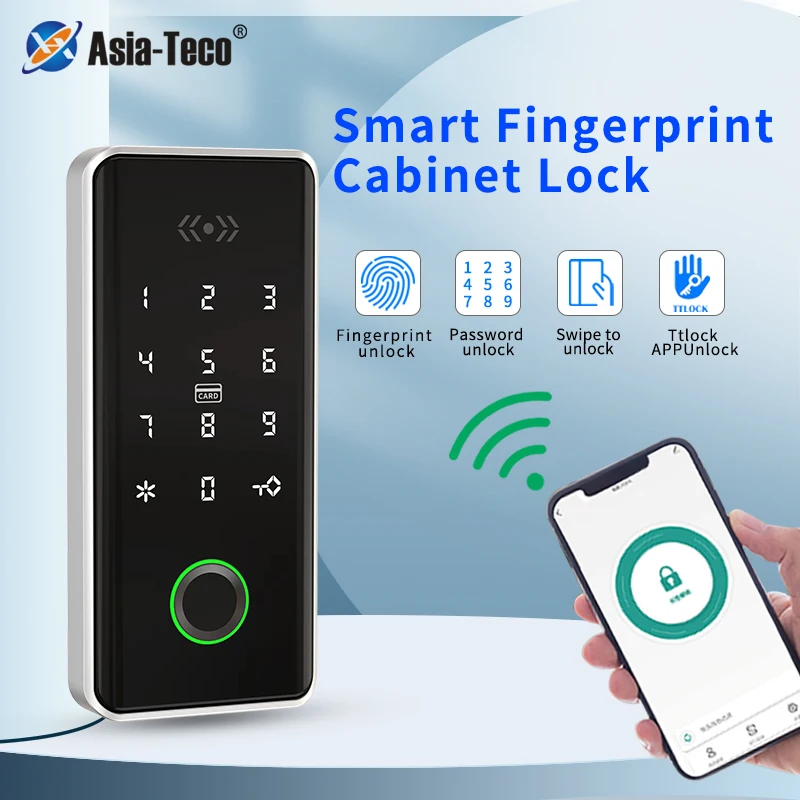 Ttlock 13 56 МГц RFID цифровой замок выдвижного ящика для похода в спа-салон плавательный бассейн тренажерный зал электронные Замок шкафа биометрический идентифицирующий с отпечатками пальцев электронный