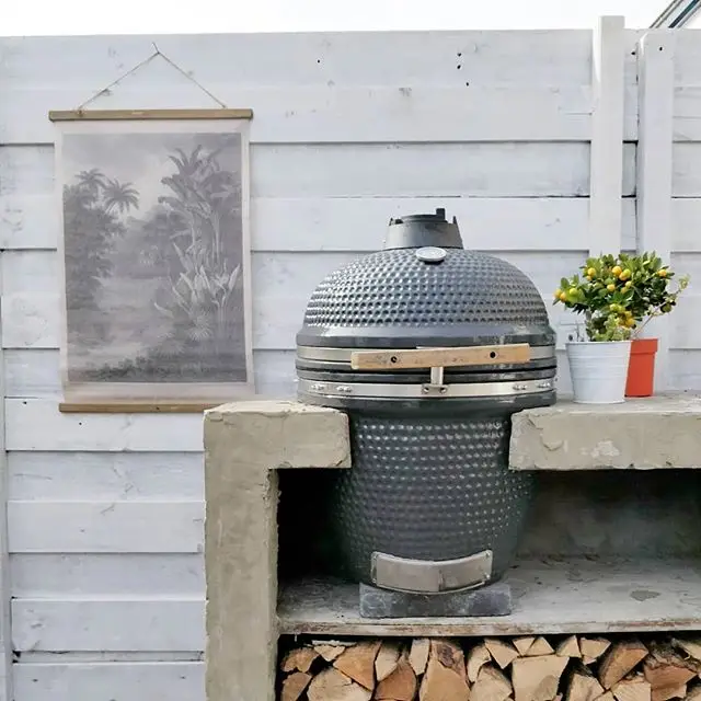 Auplex New Design Kamado 21 inch Charcoal Kamado Bbq Grill for Outdoor barbecue Ceramic Bbq Grills Kamado Grill