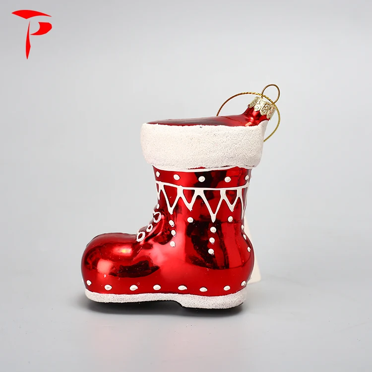 Sock Shape Hanging Home Accessories Art Glass Sculpture Decoration Pieces