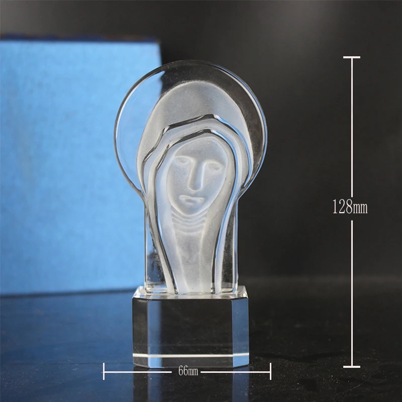 The Most Popular Church and Religious gifts Crystal 3D Virgin Mary Statue
