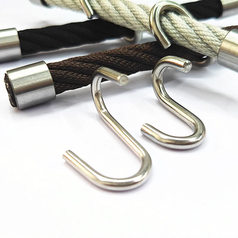 hot sell Playground rope connector stainless steel S hook equip for 18mm 16mm colorful rope