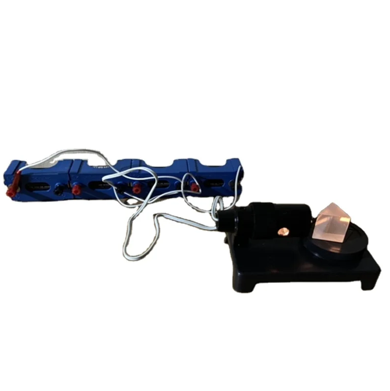 Dispersion and synthesis of white light demonstration instrument prism dispersion experiment with LED flashlight