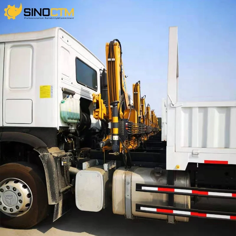 Складной Телескопический подъемный кран SINOTRUK Howo 4x2 6 3 T