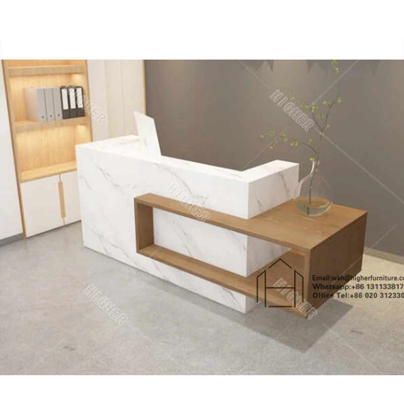 Custom Modern Retail Boutique Reception Desks Cashier Counter Grocery Clothes Store Cash Register Checkout Counters