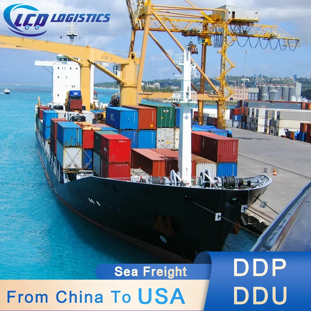 high quality global express ddp container shipping logistic sea freight forwarder from china to united states america