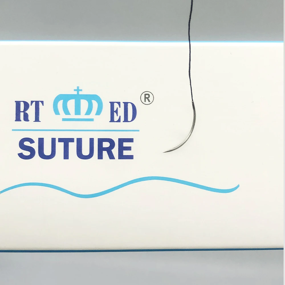 Non-absorbable sutures surgical suture silk sutures with needle