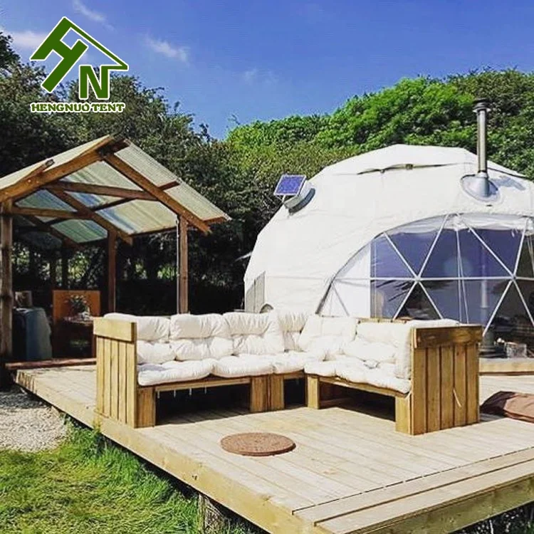 Роскошный садовый открытый Domos Glamping Tenda с деревянным полом