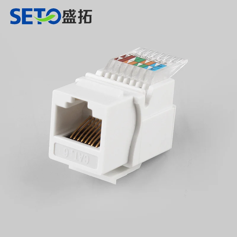 seto Cat6 UTP RJ45 8P8C Unshielded Toolless Keystone Jack