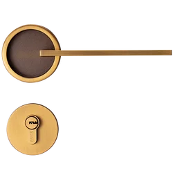 Luxury Design Door Knob Yellow Bronze Bathroom Knob High Standard Interior Door Lock Set