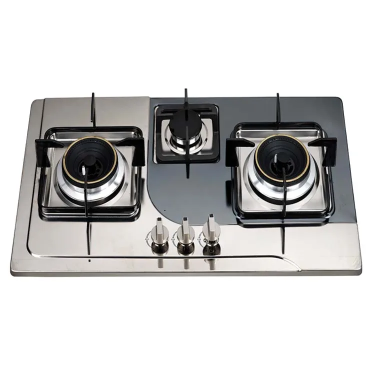 kitchen appliance tempered glass 3 burner built in gas hob gas cooker gas stove