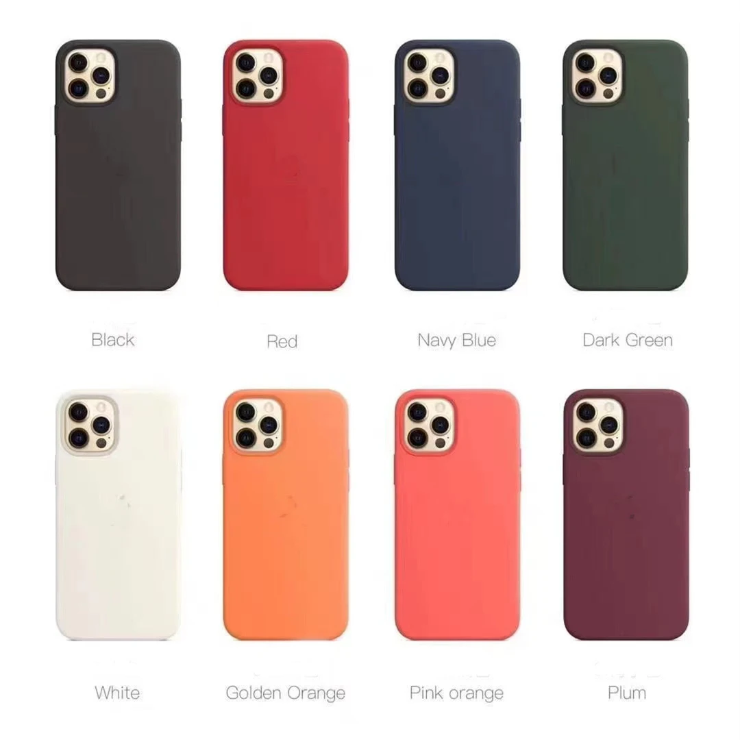 Оригинальный жидкий силиконовый чехол для Magsafe, Беспроводная зарядка, силиконовый чехол для телефона с логотипом для iPhone 12 13 14 Pro Max Mini