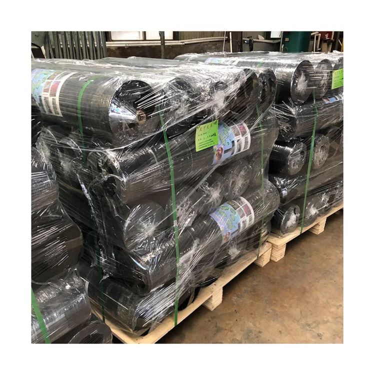 
Geotextile black plastic pp weed barrier fabrics landscape weed mat hole for greenhouse flooring 