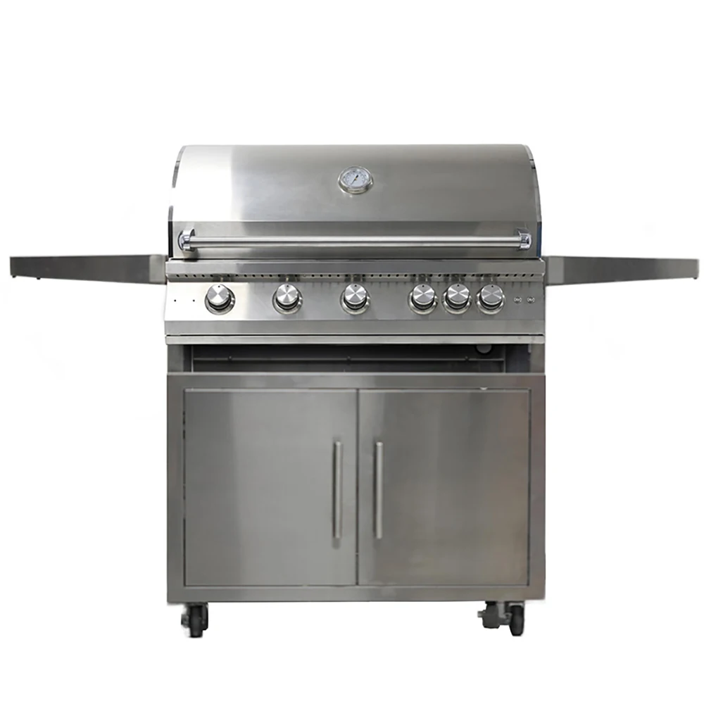 Factory Hot Sale Outdoor Family Gathering Gas BBQ Grill Stainless Steel BBQ Rotisserie Charcoal Gas BBQ Grills for Seafood