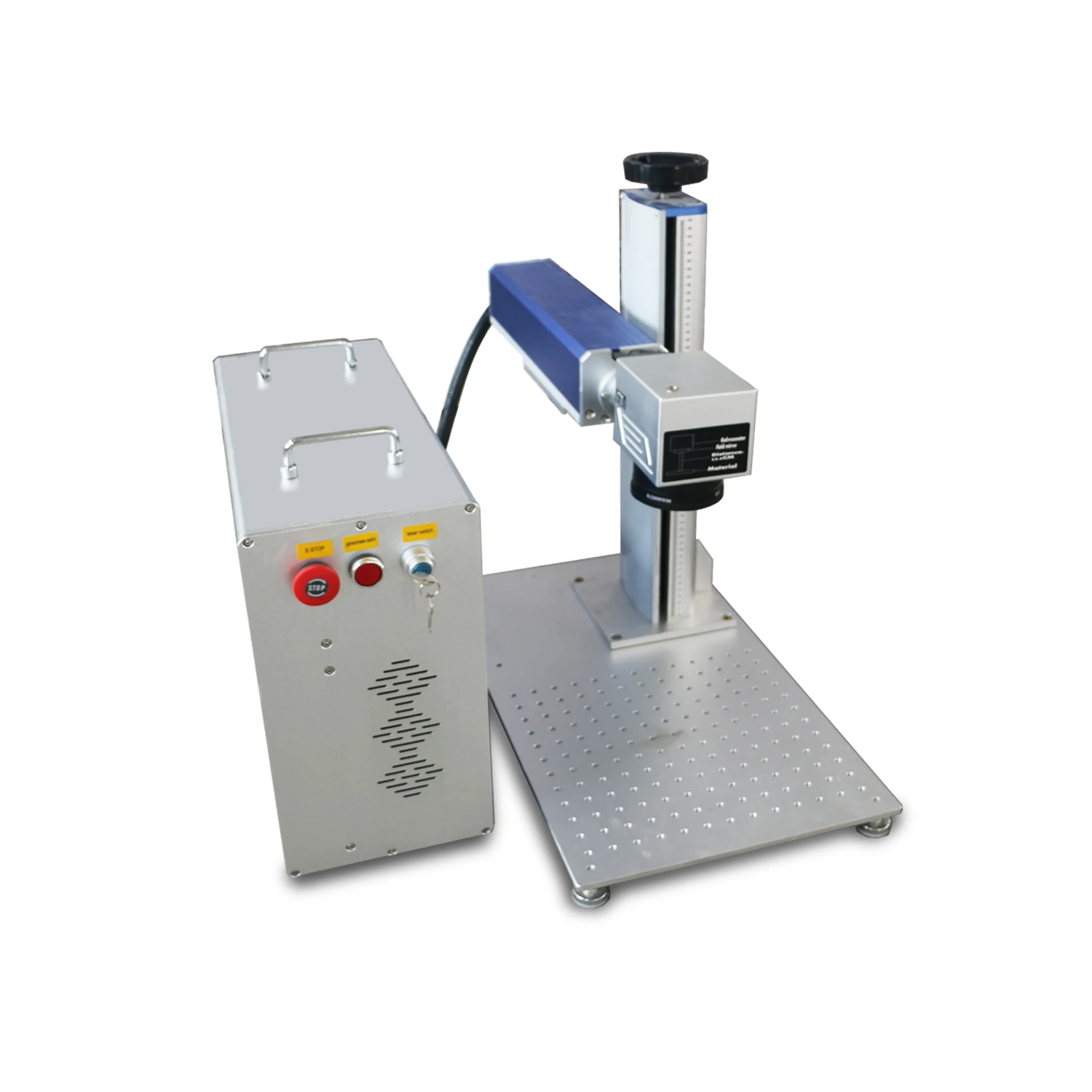 Entry Level Home Use Fiber Laser Marking Machine 20W Raycus with 110*110mm 200*200mm 300*300mm Lens RC1001 Scan Head Big Sale
