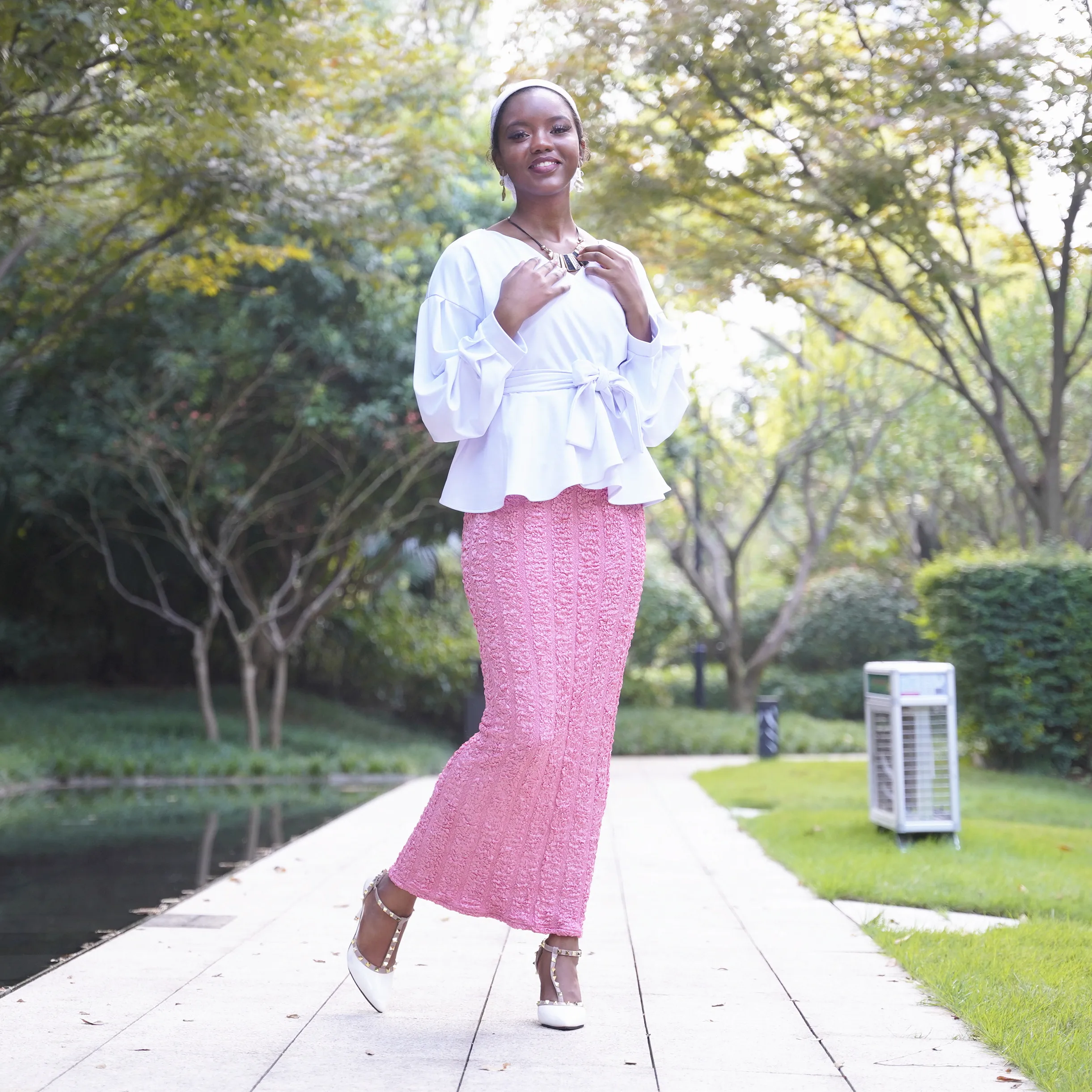 Новое поступление 2019 модная красивая длинная юбка-карандаш вязаная юбка мусульманская