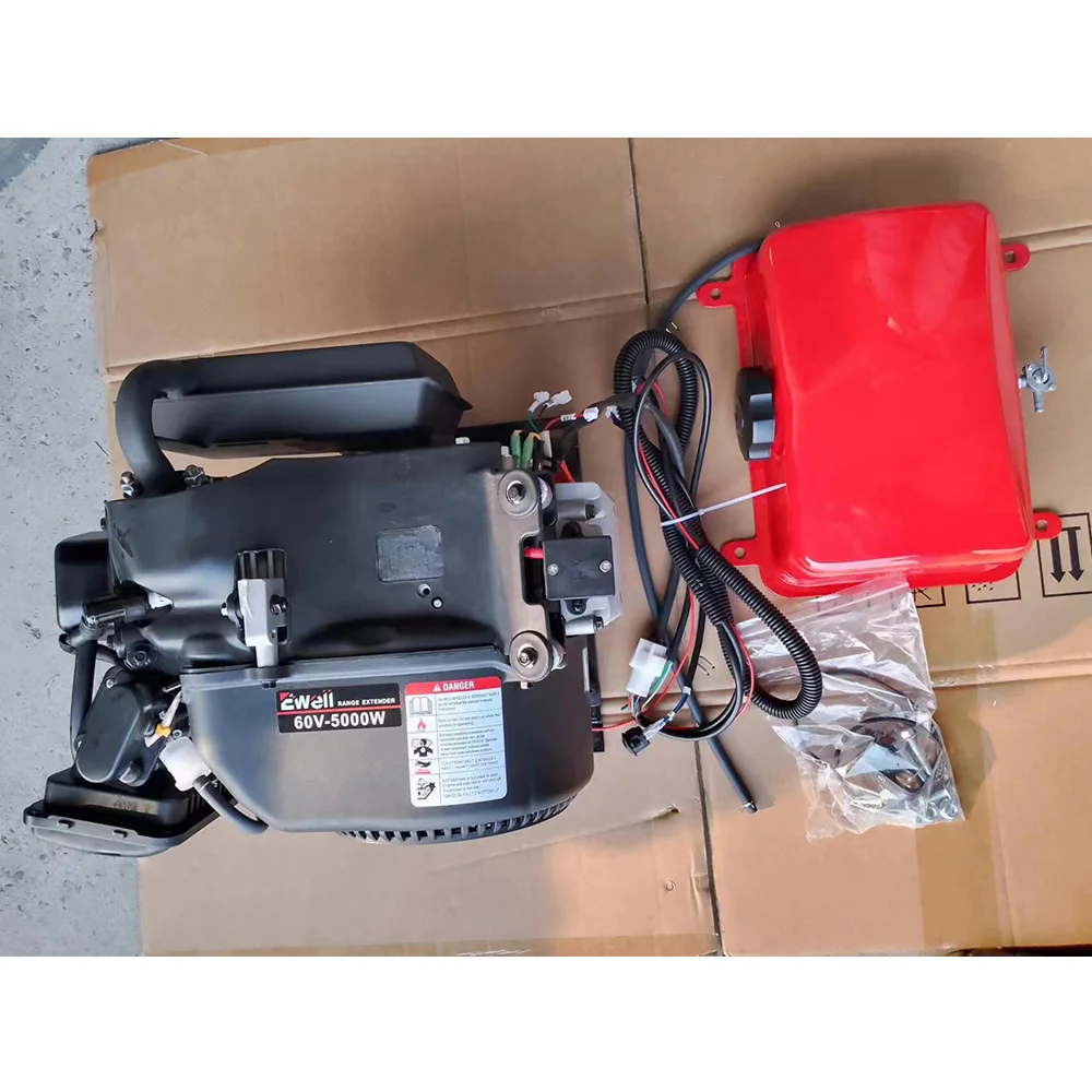 chongqing ewell 170F engine 7hp 5000w 60v range extender DC generator for electric car