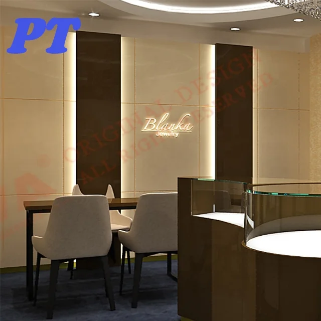 Luxury wall showcase displays for Jewellery Shop Furniture Showroom