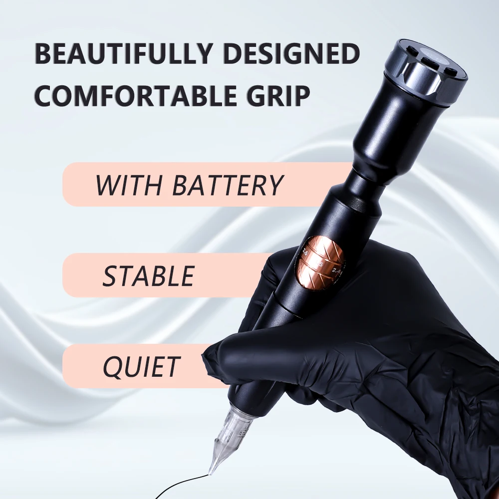 YD Wireless Blink Rotary Adjust Stroke Machine Digital Permanent Makeup Tattoo Machine With Small Power Microblading