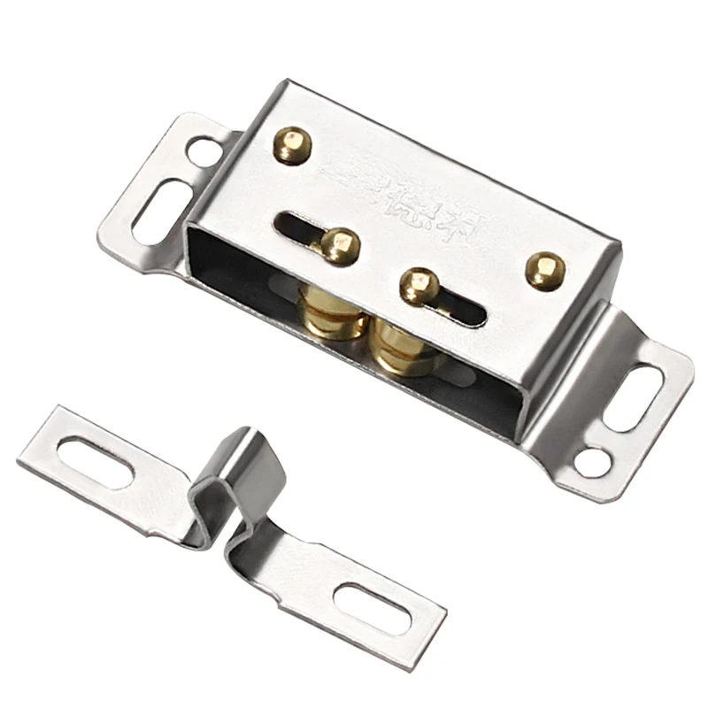 Magnetic Cabinet Catch Furniture Magnetic Spring Door Stopper for Kitchen Dining Bedroom Living Room Application