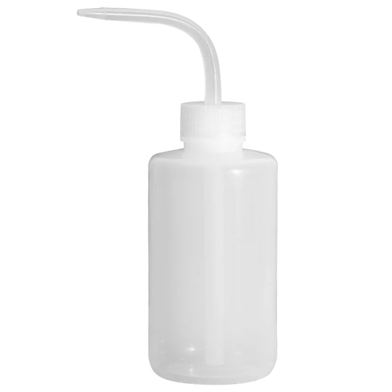 PE Bent Nozzle Watering Bottle Soft Squeeze Bottle Wash Bottle 100ml 150ml 250ml Screw Cap Matte